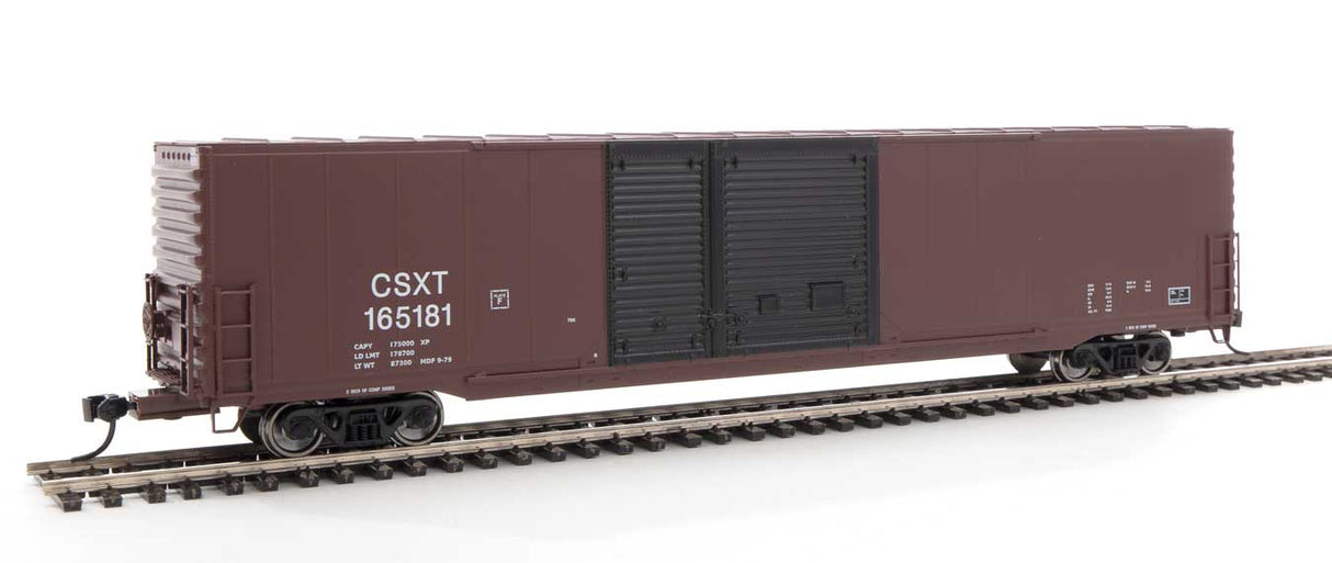 Walthers Mainline 60' Pullman-Standard Auto Parts Boxcar (10' and 6' doors) - Ready to Run -- CSX Transportation #165181 - 910-3206