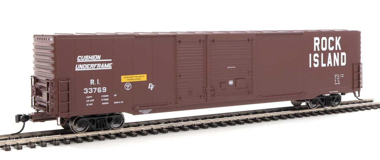 Walthers Mainline 60' Pullman-Standard Auto Parts Boxcar (10' and 6' doors) - Ready to Run -- Rock Island #33769 - 910-3216