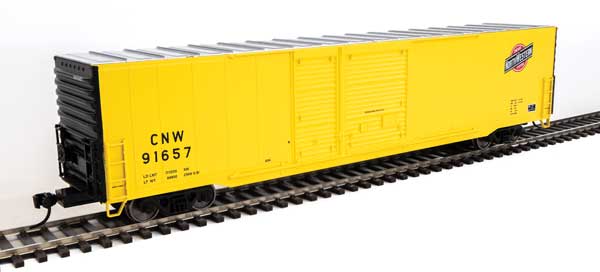 Walthers Mainline 60' Pullman-Standard Auto Parts Boxcar (10' and 6' doors) - Ready to Run -- Chicago & North Western(TM) #91657 - 910-3225