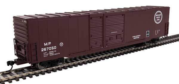 Walthers Mainline 60' Pullman-Standard Auto Parts Boxcar (10' and 6' doors) - Ready to Run -- Missouri Pacific(TM) #267050 - 910-3232