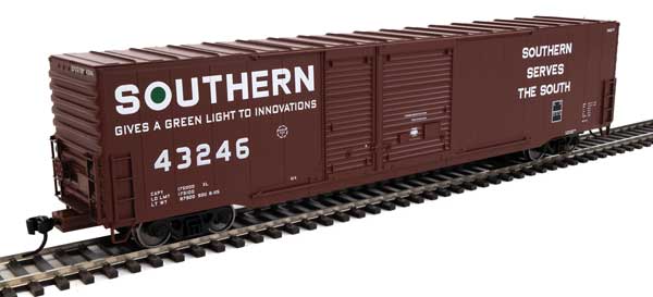 Walthers Mainline 60' Pullman-Standard Auto Parts Boxcar (10' and 6' doors) - Ready to Run -- Southern #43246 - 910-3239