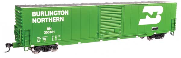 WalthersMainline HO 60' Pullman-Standard Single Door Auto Parts Boxcar - Ready to Run -- Burlington Northern #355181