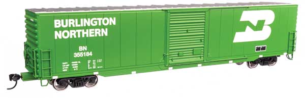 WalthersMainline HO 60' Pullman-Standard Single Door Auto Parts Boxcar - Ready to Run -- Burlington Northern #355184