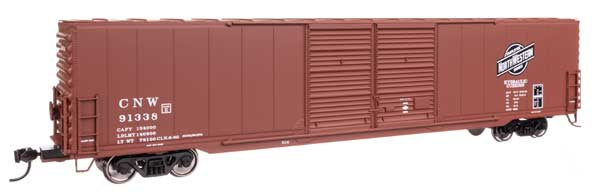 WalthersMainline HO 60' Pullman-Standard Double Door Auto Parts Boxcar - Ready to Run -- Chicago & North Western (C&NW) #91338