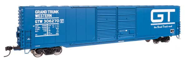 WalthersMainline HO 60' Pullman-Standard Double Door Auto Parts Boxcar - Ready to Run -- Grand Trunk Western (GTW) #306270