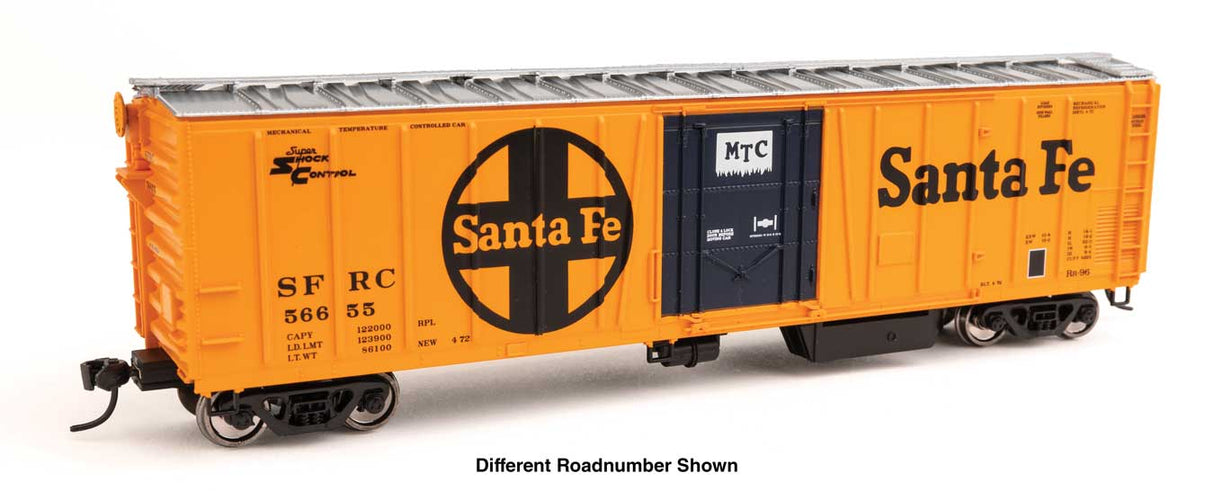 WalthersMainline HO 50' AAR Mechanical Refrigerator Car - Ready-to-Run -- Santa Fe #56669