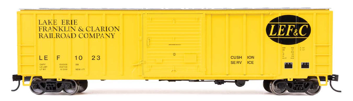 WalthersMainline HO ACF 50' Exterior-Post Boxcar - Ready to Run – Lake Erie Franklin & Clarion Railroad (LEF&C) #1023