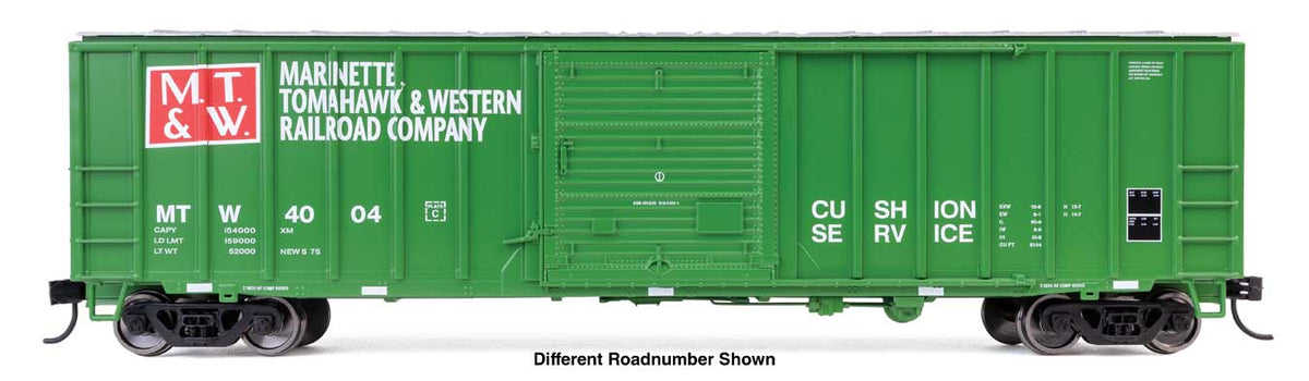 WalthersMainline HO ACF 50' Exterior-Post Boxcar - Ready to Run – Marinette, Tomahawk & Western (MT&W) #4034