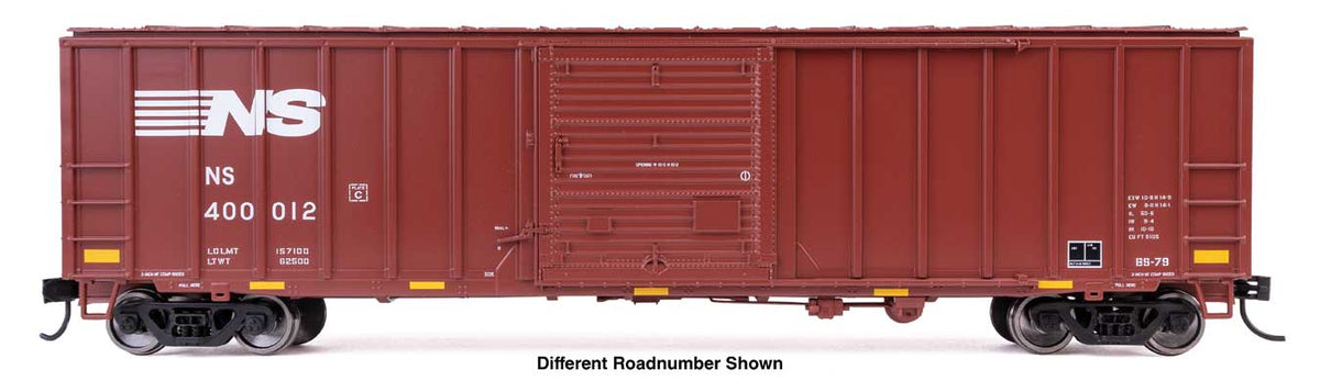 WalthersMainline HO ACF 50' Exterior-Post Boxcar - Ready to Run – Norfolk Southern (NS) #400035