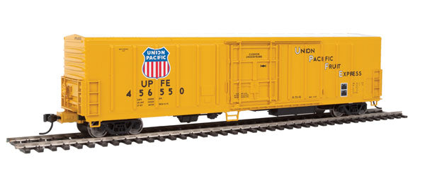 Walthers Mainline 57' Mechanical Reefer - Ready to Run -- Union Pacific Fruit Express(R) #456550 (yellow, black; Shield Logo) - 910-3923