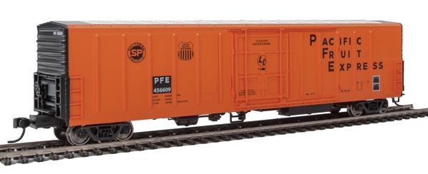 Walthers Mainline 57' Mechanical Reefer - Ready to Run -- Pacific Fruit Express(TM) #456609 (orange, black) - 910-3935