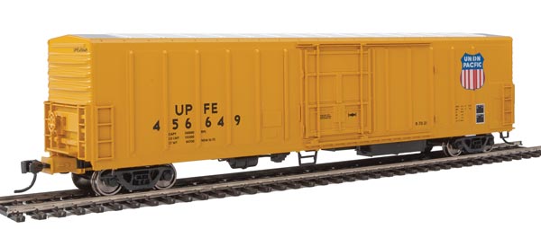 Walthers Mainline 57' Mechanical Reefer - Ready to Run -- Union Pacific Fruit Express(R) UPFE #456649 (yellow, Shield Logo) - 910-3944