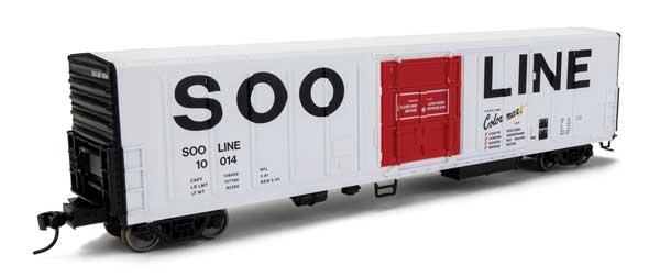 Walthers Mainline 57' Mechanical Reefer - Ready to Run -- Soo Line #10014 (Colormark; white, red, black) - 910-3992