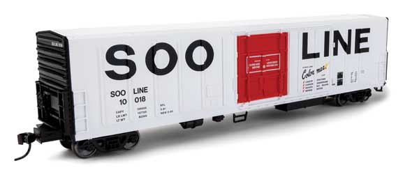 Walthers Mainline 57' Mechanical Reefer - Ready to Run -- Soo Line #10018 (Colormark; white, red, black) - 910-3993