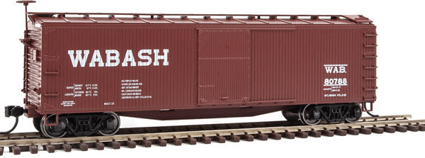 Walthers Mainline 40' USRA Wood Boxcar - Ready To Run -- Wabash #80788 (Boxcar Red, white) - 910-40173