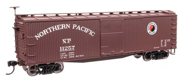 WalthersMainline HO 40' Double Sheathed Wood Boxcar - Ready to Run -- Northern Pacific #11257