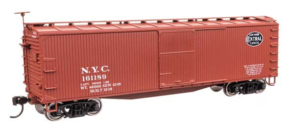 WalthersMainline HO 40' Double Sheathed Wood Boxcar - Ready to Run -- New York Central #161189