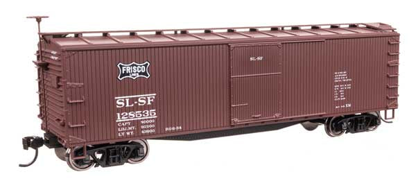 WalthersMainline HO 40' Double Sheathed Wood Boxcar - Ready to Run -- St. Louis-San Francisco #128535 (Frisco)