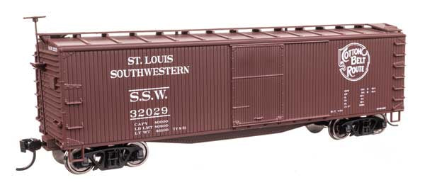 WalthersMainline HO 40' Double Sheathed Wood Boxcar - Ready to Run -- Cotton Belt-St. Louis Southwestern SSW #32029