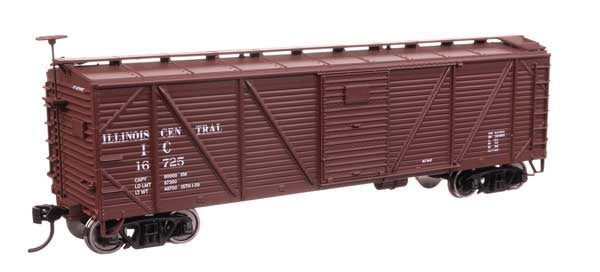 WalthersMainline HO 40' ARA Single Sheathed Boxcar - Ready to Run -- Illinois Central #16725