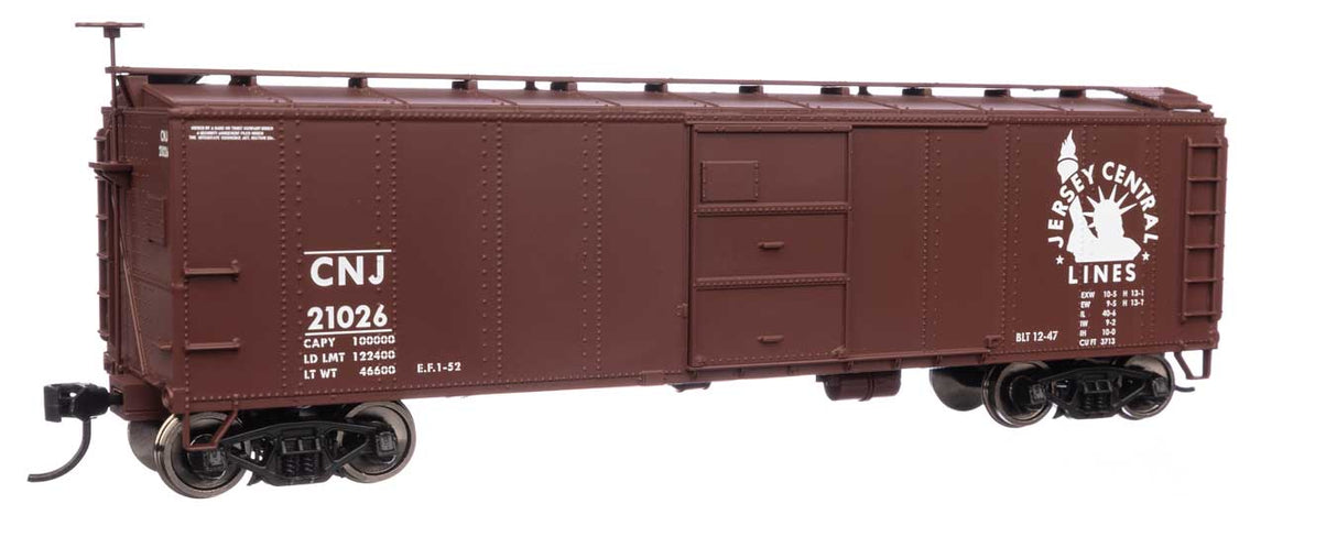 WalthersMainline HO 40' Early X29 Boxcar - Ready to Run -- Central Railroad of New Jersey #21026