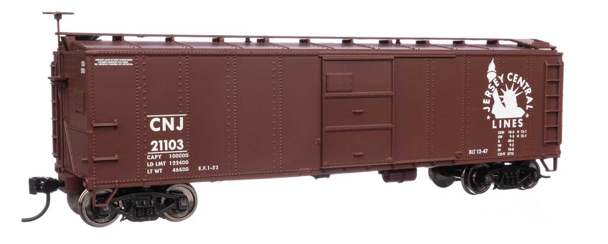 WalthersMainline HO 40' Early X29 Boxcar - Ready to Run -- Central Railroad of New Jersey #21103