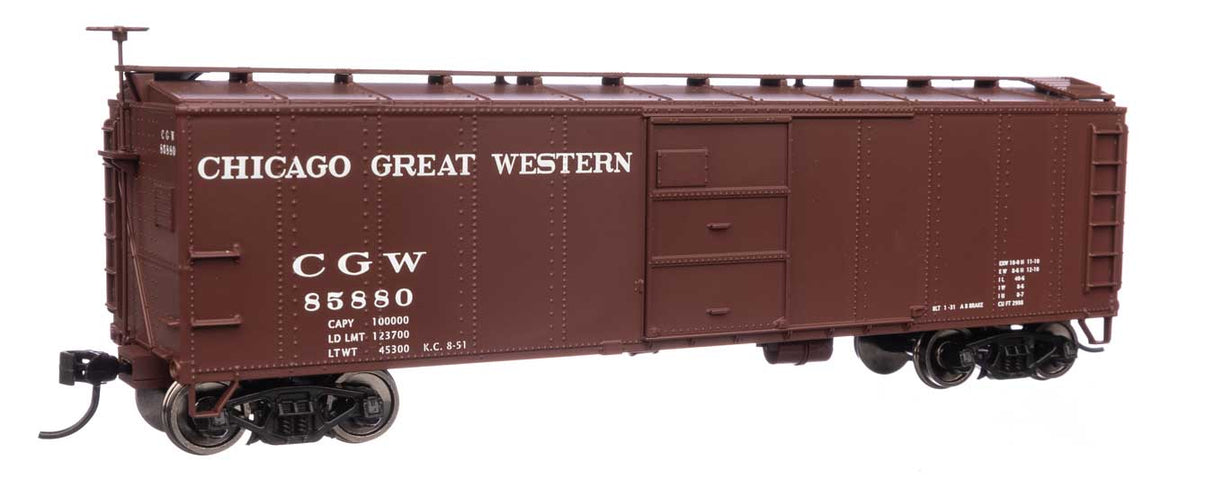 WalthersMainline HO 40' Early X29 Boxcar - Ready to Run -- Chicago Great Western #85880