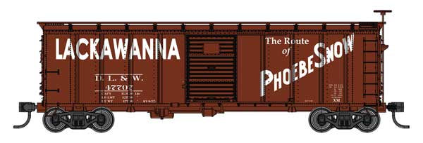 WalthersMainline HO 40' Steel Boxcar with Murphy Ends - Ready to Run -- Delaware Lackawanna & Western (DL&W) #47707
