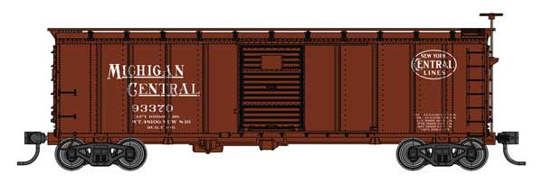 WalthersMainline HO 40' Steel Boxcar with Murphy Ends - Ready to Run -- New York Central (NYC) / Michigan Central #93370