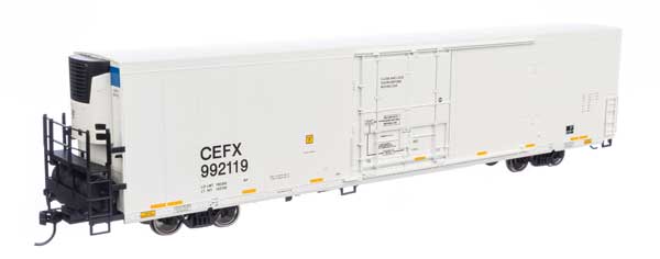 WalthersMainline HO 72' Modern Refrigerator Boxcar - Ready to Run -- CIT Group/Capital Equipment Finance CEFX #992119