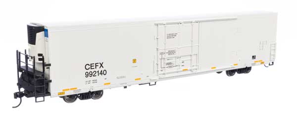 WalthersMainline HO 72' Modern Refrigerator Boxcar - Ready to Run -- CIT Group/Capital Equipment Finance CEFX #992140