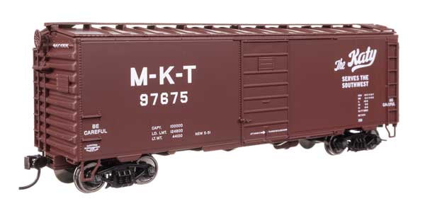 WalthersMainline HO 40' PS-1 Boxcar - Ready to Run -- Missouri Kansas Texas (MKT) #97675