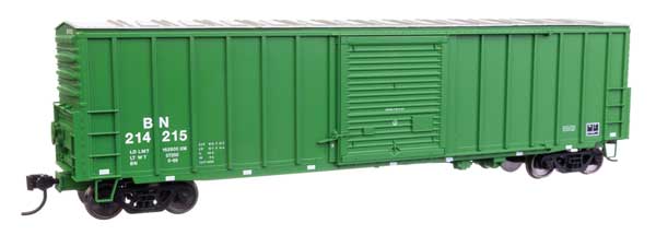 50' ACF Exterior Post Dreadnaught End Plate B Boxcar - Ready to Run -- Burlington Northern #214215