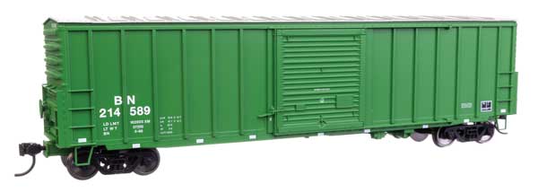 50' ACF Exterior Post Dreadnaught End Plate B Boxcar - Ready to Run -- Burlington Northern #214589