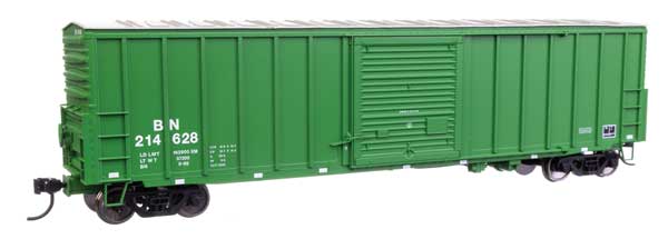 50' ACF Exterior Post Dreadnaught End Plate B Boxcar - Ready to Run -- Burlington Northern #214628