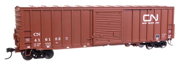 50' ACF Exterior Post Dreadnaught End Plate B Boxcar - Ready to Run -- Canadian National #416182