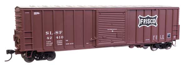 50' ACF Exterior Post Dreadnaught End Plate B Boxcar - Ready to Run -- St. Louis - San Francisco Frisco #42410
