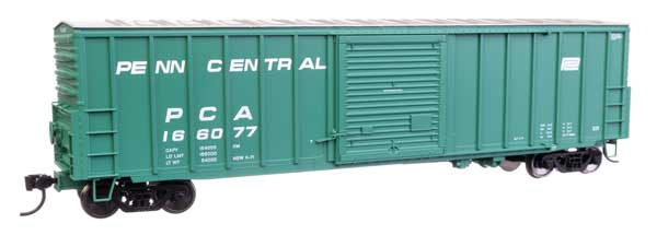 50' ACF Exterior Post Dreadnaught End Plate B Boxcar - Ready to Run -- Penn Central #166077