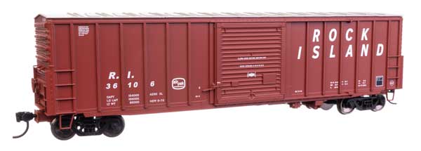 50' ACF Exterior Post Dreadnaught End Plate B Boxcar - Ready to Run -- Rock Island #36106