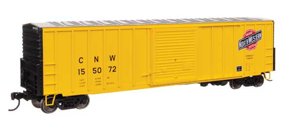 WalthersMainline HO 50' ACF Exterior Post Dreadnaught End Plate B Boxcar - Ready to Run -- Chicago & North Western(TM) #155072