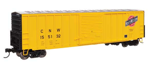 WalthersMainline HO 50' ACF Exterior Post Dreadnaught End Plate B Boxcar - Ready to Run -- Chicago & North Western(TM) #155132