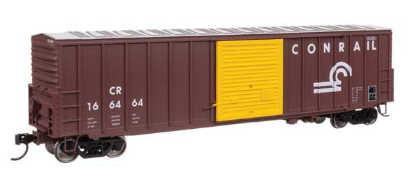 WalthersMainline HO 50' ACF Exterior Post Dreadnaught End Plate B Boxcar - Ready to Run -- Conrail #166464
