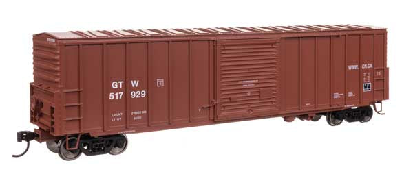 WalthersMainline HO 50' ACF Exterior Post Dreadnaught End Plate B Boxcar - Ready to Run -- Grand Trunk Western #517929