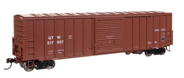 WalthersMainline HO 50' ACF Exterior Post Dreadnaught End Plate B Boxcar - Ready to Run -- Grand Trunk Western #517957