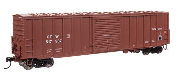 WalthersMainline HO 50' ACF Exterior Post Dreadnaught End Plate B Boxcar - Ready to Run -- Grand Trunk Western #517987