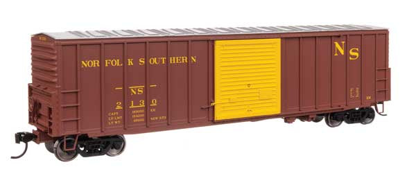 WalthersMainline HO 50' ACF Exterior Post Dreadnaught End Plate B Boxcar - Ready to Run -- Norfolk Southern #2130