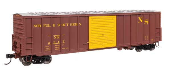 WalthersMainline HO 50' ACF Exterior Post Dreadnaught End Plate B Boxcar - Ready to Run -- Norfolk Southern #2247