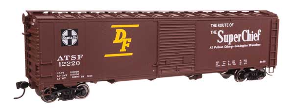 WalthersMainline HO 50' AAR Single Door Boxcar - Ready to Run -- Santa Fe #12220