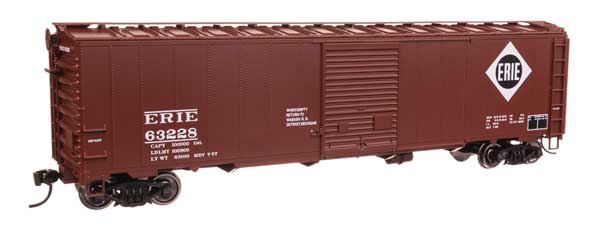 WalthersMainline HO 50' AAR Single Door Boxcar - Ready to Run -- Erie #63228
