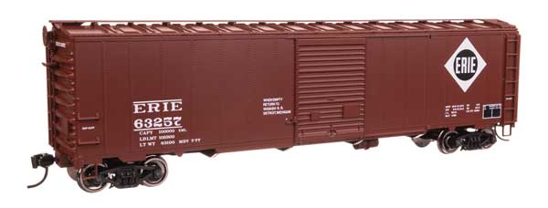 WalthersMainline HO 50' AAR Single Door Boxcar - Ready to Run -- Erie #63257